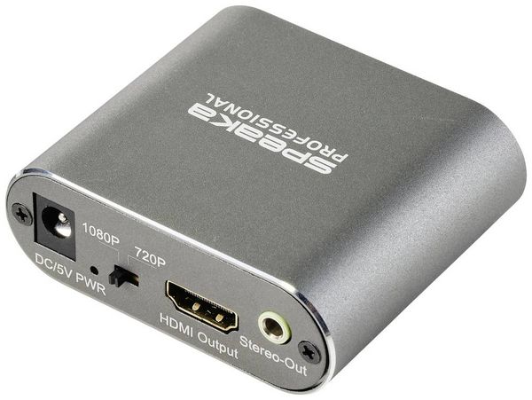 Produktbild: SpeaKa Professional TV, Monitor Konverter SP-SHC-200 [SCART - HDMI] 1920 x 1080 Pixel
