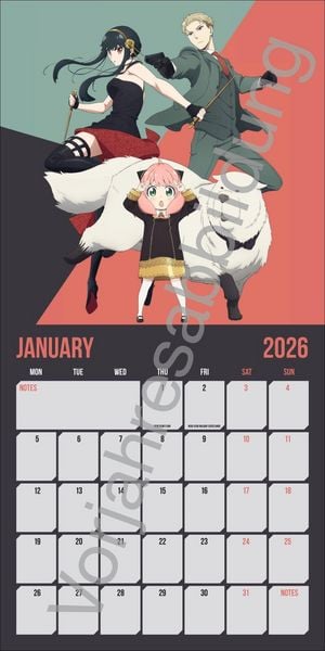 Produktbild: Spy x Family Broschurkalender 2027