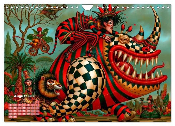 Produktbild: Tierisch extravagant (Wandkalender 2027 DIN A4 quer), CALVENDO Monatskalender
