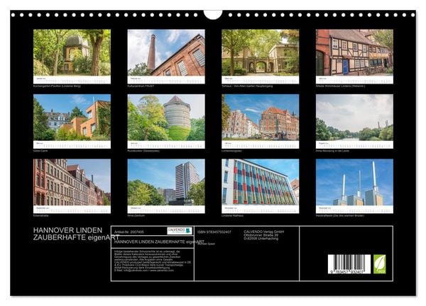 Produktbild: HANNOVER LINDEN ZAUBERHAFTE eigenART (Wandkalender 2026 DIN A3 quer), CALVENDO Monatskalender