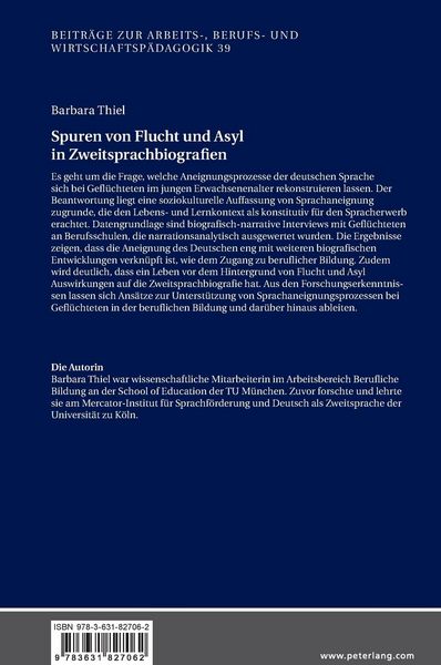 Produktbild: Spuren von Flucht und Asyl in Zweitsprachbiografien