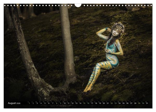Produktbild: Naturwesen - Bodypainting K&ouml;rperlandschaften (Wandkalender 2026 DIN A3 quer), CALVENDO Monatskalender