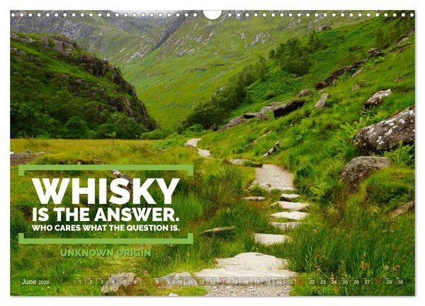 Produktbild: Wonderful Whisky Wisdom (Wall Calendar 2026 DIN A3 landscape), CALVENDO 12 Month Wall Calendar
