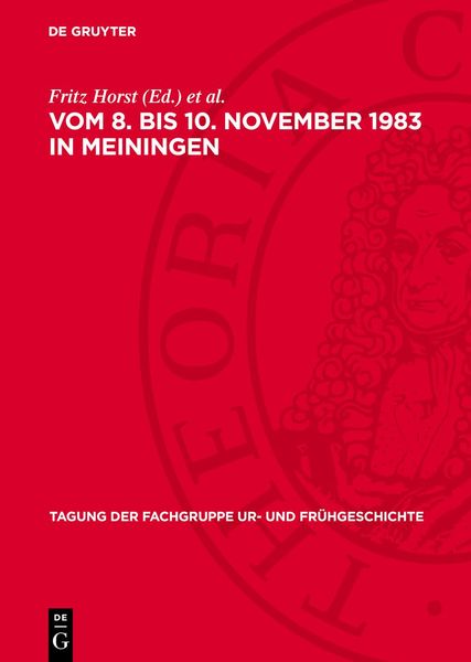Produktbild: vom 8. bis 10. November 1983 in Meiningen