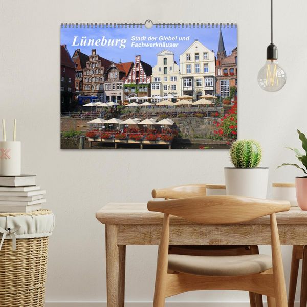 Produktbild: L&uuml;neburg - Stadt der Giebel und Fachwerkh&auml;user (Wandkalender 2026 DIN A3 quer), CALVENDO Monatskalender