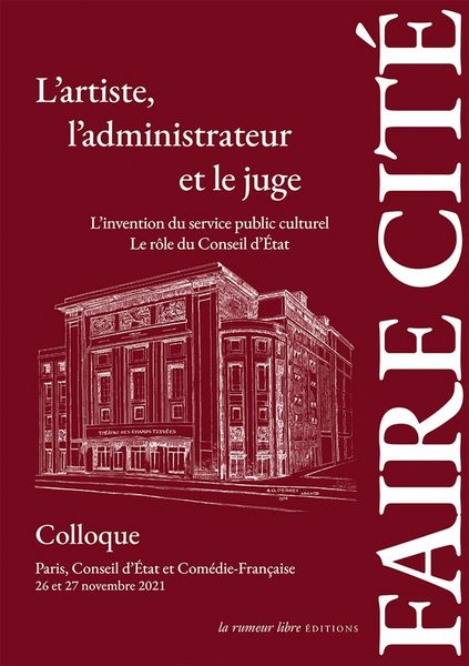 Produktbild: Artiste administrateur et juge