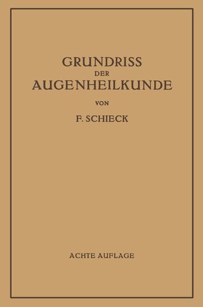 Produktbild: Grundriss der Augenheilkunde f&uuml;r Studierende