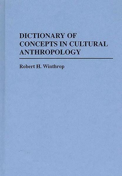 Produktbild: Dictionary of Concepts in Cultural Anthropology