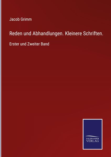 Produktbild: Reden und Abhandlungen. Kleinere Schriften.