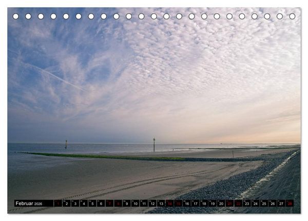 Produktbild: Norderney - von barfuss bis Cocktail (Tischkalender 2026 DIN A5 quer), CALVENDO Monatskalender