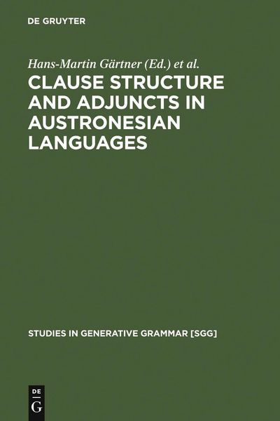 Produktbild: Clause Structure and Adjuncts in Austronesian Languages