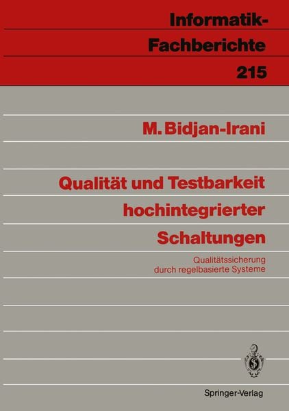 Produktbild: Qualit&auml;t und Testbarkeit hochintegrierter Schaltungen
