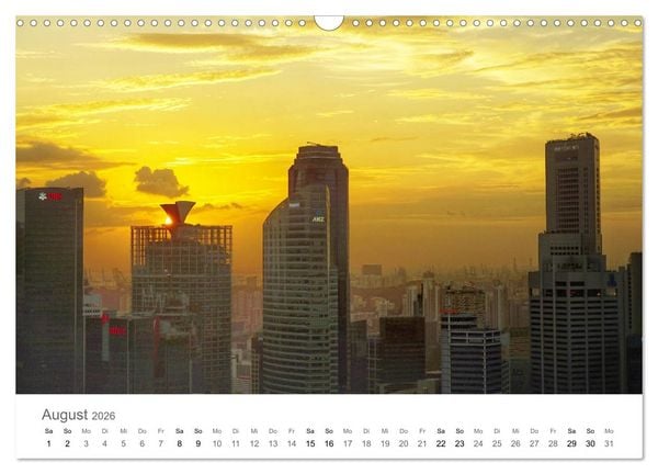 Produktbild: Singapur (Wandkalender 2026 DIN A3 quer), CALVENDO Monatskalender