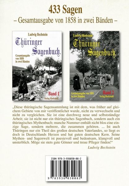 Produktbild: Th&uuml;ringer Sagenbuch / Th&uuml;ringer Sagenbuch - Band 2 (von 2)