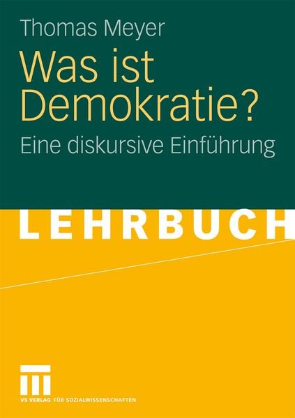Was ist Demokratie?, Taschenbuch von Thomas Meyer, VS Verlag für Sozialwissenschaften, 9783531154886