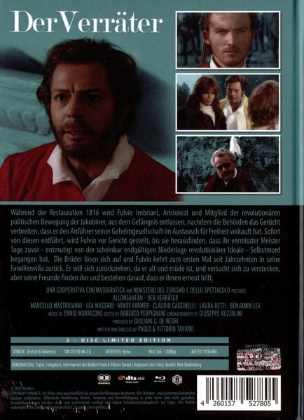 Produktbild: Der Verr&auml;ter alias Allonsanfan - Mediabook - Cover A - Limited Edition auf 500 St&uuml;ck (Blu-ray+DVD)