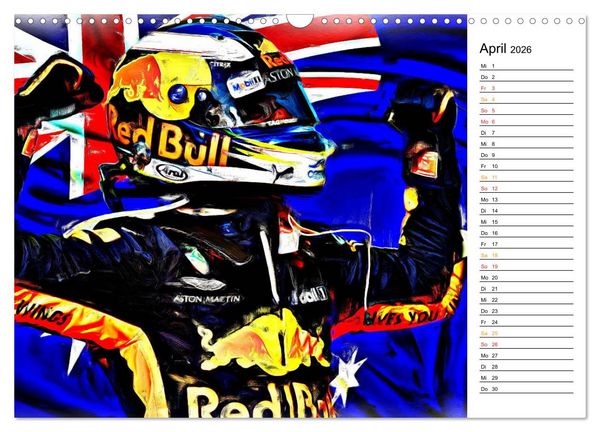 Produktbild: Cockpit, Helm und Halo (Wandkalender 2026 DIN A3 quer), CALVENDO Monatskalender