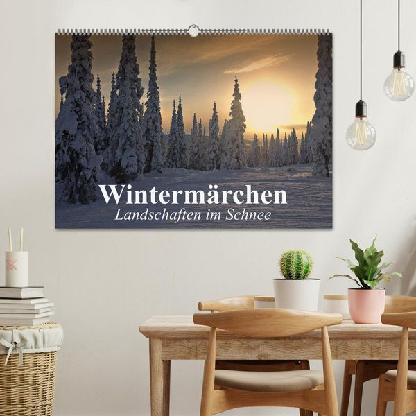 Produktbild: Winterm&auml;rchen Landschaften im Schnee (Wandkalender 2026 DIN A2 quer), CALVENDO Monatskalender