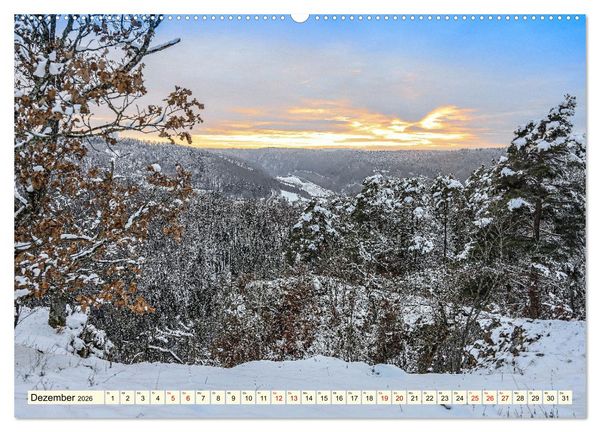 Produktbild: Naturpark Obere Donau (hochwertiger Premium Wandkalender 2026 DIN A2 quer), Kunstdruck in Hochglanz