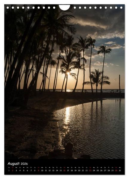Produktbild: Hawaiian Sunsets (Wandkalender 2026 DIN A4 hoch), CALVENDO Monatskalender