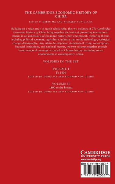 Produktbild: The Cambridge Economic History of China