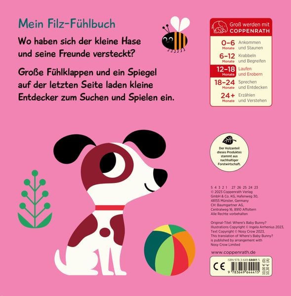 Produktbild: Mein Filz-Fühlbuch: Kuckuck, kleiner Hase!