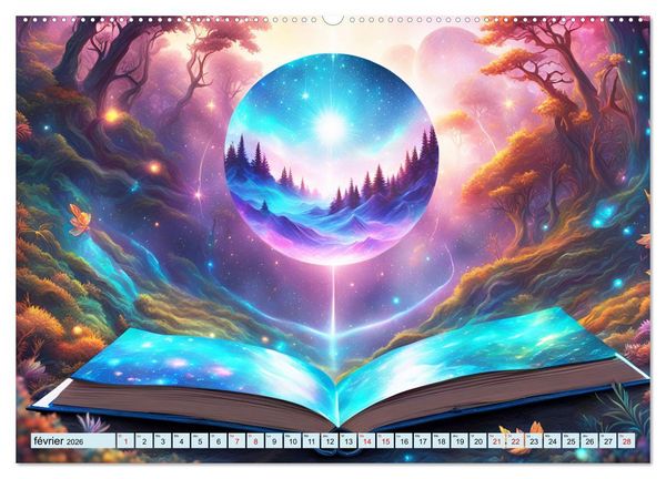 Produktbild: Univers magique (Calendrier mural 2026 DIN A2 vertical) calendrier de bureau