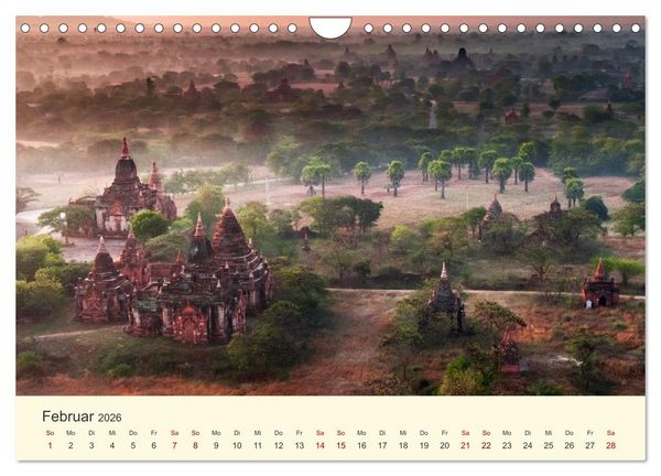 Produktbild: Bagan - Pagode im Wald (Wandkalender 2026 DIN A4 quer), CALVENDO Monatskalender