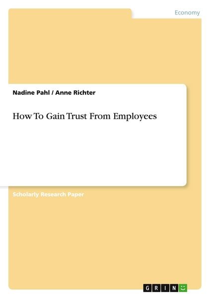 Produktbild: How To Gain Trust From Employees