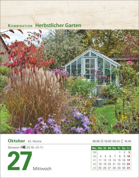 Produktbild: Mein Garten Tagesabrei&szlig;kalender 2027 - Praktische Tipps f&uuml;r 2027