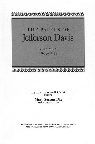 Produktbild: The Papers of Jefferson Davis