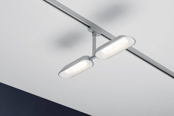 Produktbild: Paulmann Dipper Hochvolt-Schienensystem-Leuchte URail LED fest eingebaut 16 W LED Chrom (matt), Wei&szlig;