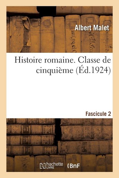 Produktbild: Histoire romaine. Classe de cinqui&egrave;me. Fascicule 2