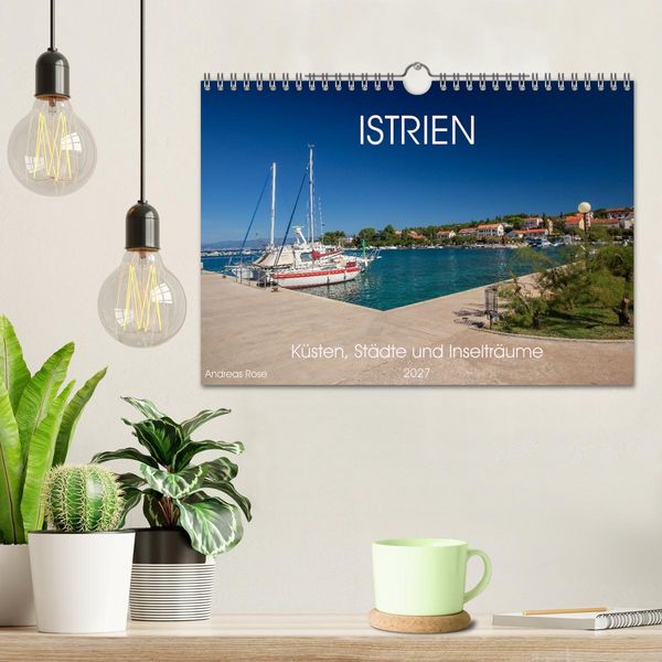 Produktbild: Istrien &ndash; K&uuml;sten, St&auml;dte und Inseltr&auml;ume (Wandkalender 2027 DIN A4 quer), CALVENDO Monatskalender