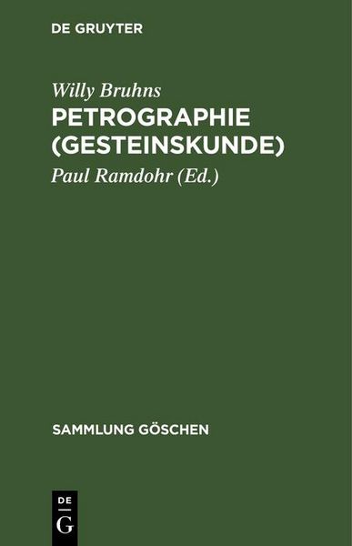 Produktbild: Petrographie (Gesteinskunde)