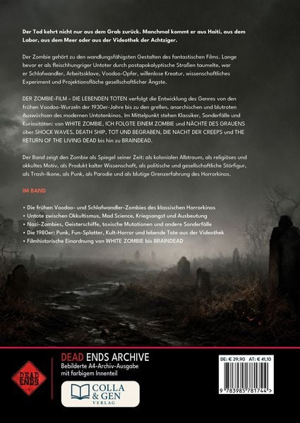 Produktbild: Der Zombie-Film &ndash; Die lebenden Toten (Dead Ends A4-Archivband)