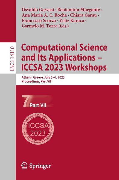 Produktbild: Computational Science and Its Applications - ICCSA 2023 Workshops