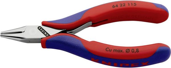 Produktbild: Knipex 64 22 115 Elektronik- u. Feinmechanik Vornschneider mit Facette 115mm