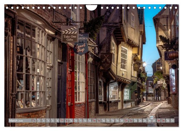 Produktbild: Yorkshire - Romantic between dales and coast (Wall Calendar 2026 DIN A4 landscape), CALVENDO 12 Month Wall Calendar
