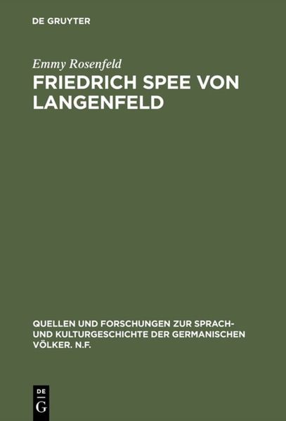 Produktbild: Friedrich Spee von Langenfeld