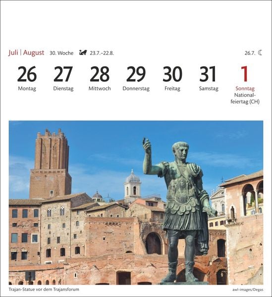 Produktbild: Rom Sehnsuchtskalender 2027 - Wochenkalender mit 53 Postkarten