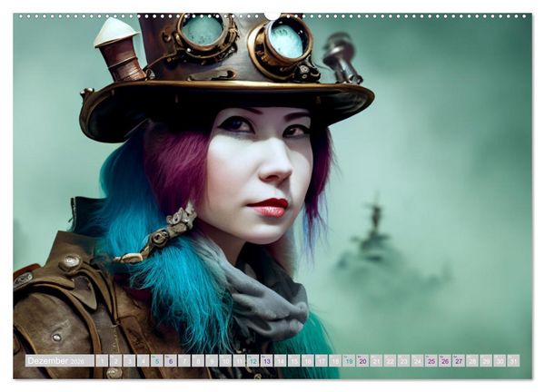 Produktbild: Starke Frauen - Steampunk Lebenswelten (Wandkalender 2026 DIN A2 quer), CALVENDO Monatskalender