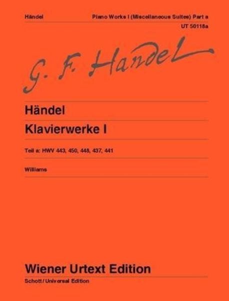 Händel, G: Sämtliche Klavierwerke I