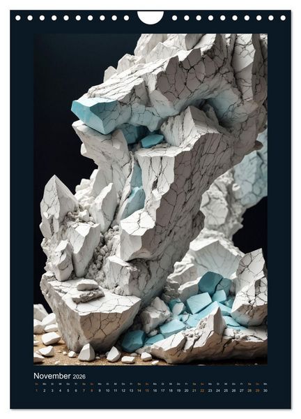 Produktbild: Fantastische Mineralien - Geheimnisvolle Sch&auml;tze (Wandkalender 2026 DIN A4 hoch), CALVENDO Monatskalender