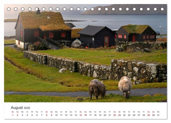 Produktbild: F&Auml;R&Ouml;ER INSELN - Herbstlichter (Tischkalender 2026 DIN A5 quer), CALVENDO Monatskalender