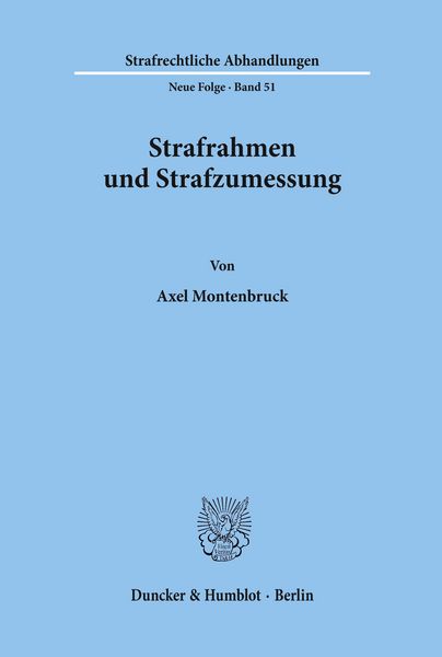 Produktbild: Strafrahmen und Strafzumessung.
