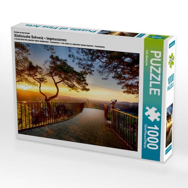 CALVENDO Puzzle Ein Motiv aus dem Kalender Sächsische Schweiz - Impressionen | 1000 Teile Lege-Größe 64x48cm Foto-Puzzle für glückliche Stunden