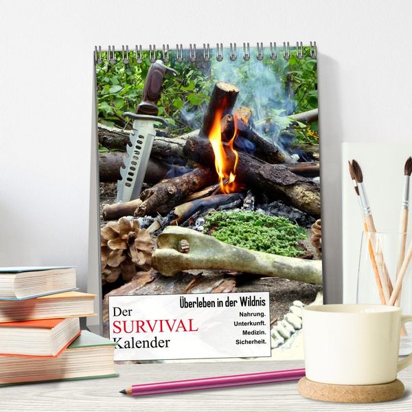 Produktbild: Der Survival-Kalender (Tischkalender 2026 DIN A5 hoch), CALVENDO Monatskalender
