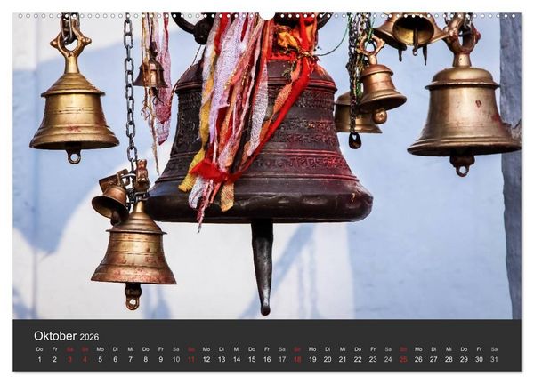Produktbild: Nepal 2026 - Dem Himmel so nah (hochwertiger Premium Wandkalender 2026 DIN A2 quer), Kunstdruck in Hochglanz