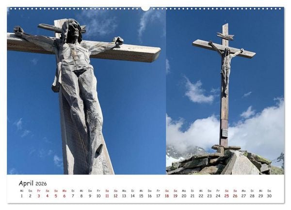 Produktbild: Bekannte und unbekannte S&uuml;dtiroler Gipfelkreuze im Detail (Wandkalender 2026 DIN A2 quer), CALVENDO Monatskalender